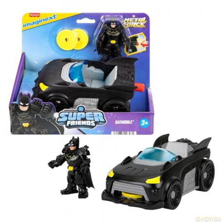 FisherPrice Imaginext DC Super Friends Metal Force Batmobile Vehicle JFJ68