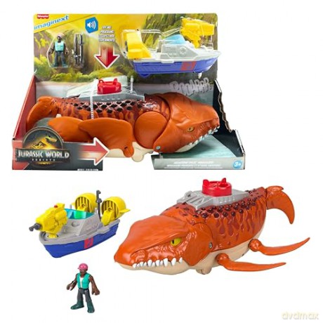 FisherPrice Imaginext Jurassic World Rebirth Aquachomp Chase Mosasaurus JFR23
