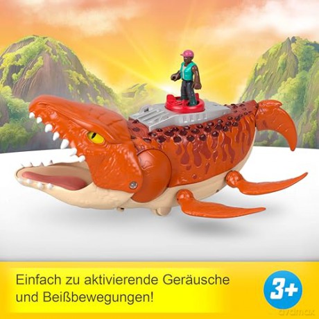 FisherPrice Imaginext Jurassic World Rebirth Aquachomp Chase Mosasaurus JFR23
