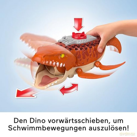 FisherPrice Imaginext Jurassic World Rebirth Aquachomp Chase Mosasaurus JFR23