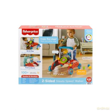 FisherPrice Laugh Learn 2Sided Steady Speed Walker Speaks ENGRTR HJP48