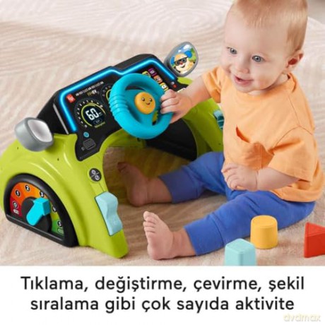 FisherPrice Laugh Learn Sit Steer Driver English Greek Turkish Language HYR91