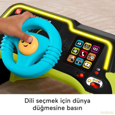 FisherPrice Laugh Learn Sit Steer Driver English Greek Turkish Language HYR91