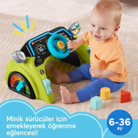 FisherPrice Laugh Learn Sit Steer Driver English Greek Turkish Language HYR91