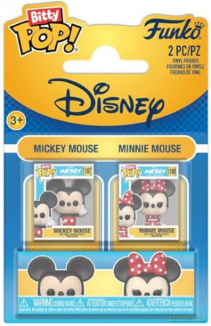 Funko Bitty Pop 2pack Disney Mickey Minnie Vinyl Figures