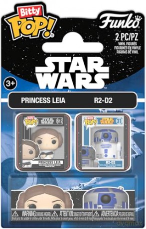 Funko Bitty Pop 2pack Disney Star Wars Leia R2D2 Vinyl Figures