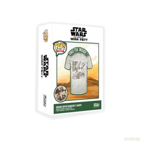 Funko Koszulka w pudełku Disney Star Wars The Book of Boba Fett Grogu with Rancor XL