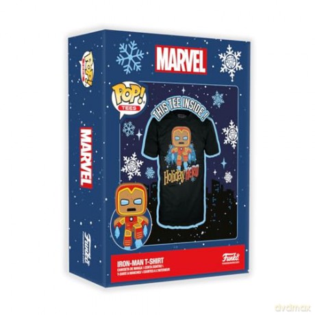 Funko Koszulka w pudełku Marvel Gingerbread Iron Man S