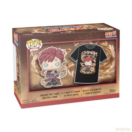 Funko Funko Pop Tee Adult Naruto Gaara Glows in the Dark Vinyl Figure and T-Shirt M