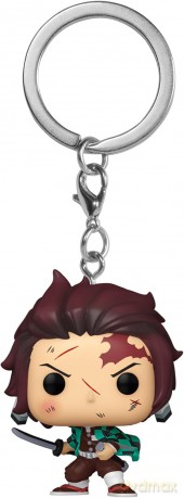 Funko Pocket Pop Demon Slayer S2 Tanjiro Kamado Bloody Vinyl Figure Keychain