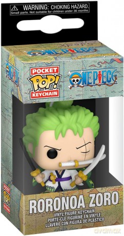Funko Pocket Pop One Piece Roronoa Zoro Vinyl Figure Keychain