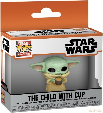 Funko Pocket Pop The Mandalorian The Child with Cup Vinyl Figure Keychain
