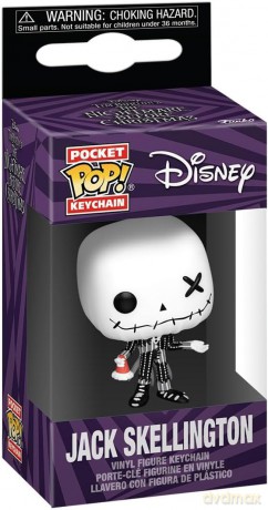 Funko PocketPop Disney The Nightmare Before Christmas Patchwork Jack Skellington Vinyl Figure Keychain
