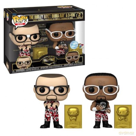 Funko Pop 2Pack Buddy WWE Hall of Fame The Dudley Boyz Bubba Ray DVon Special Edition Vinyl Figures