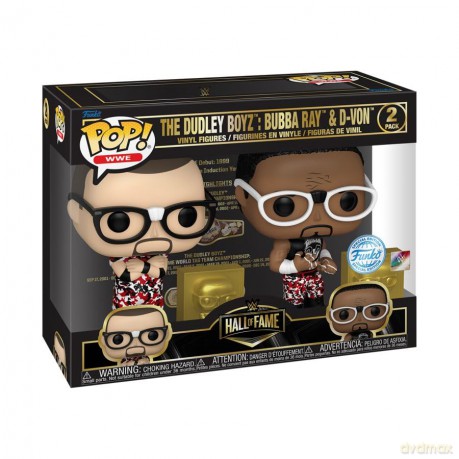 Funko Pop 2Pack Buddy WWE Hall of Fame The Dudley Boyz Bubba Ray DVon Special Edition Vinyl Figures