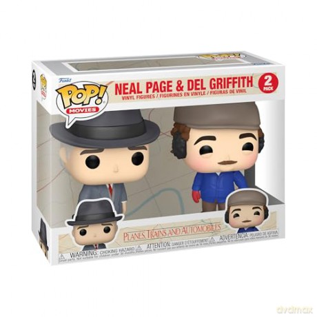 Funko Pop 2Pack Movies Planes Trains and Automobiles Neal Page Del Griffith Vinyl Figures