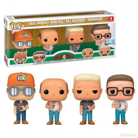 Funko Pop 4Pack King of The Hill Dale Gribble Special Edition Vinyl Figures