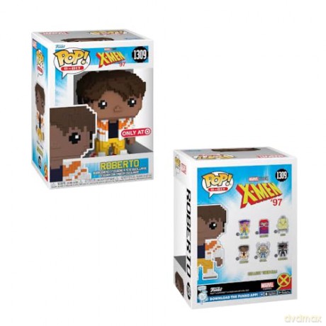 Funko Pop 8Bit XMen 97 Roberto Special Edition 1309 BobbleHead Vinyl Figure