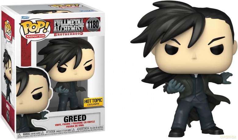 Funko Pop Animation Full Metal Alchemist Brotherhood S3 Greed Special Edition 1180 Vinyl Figure