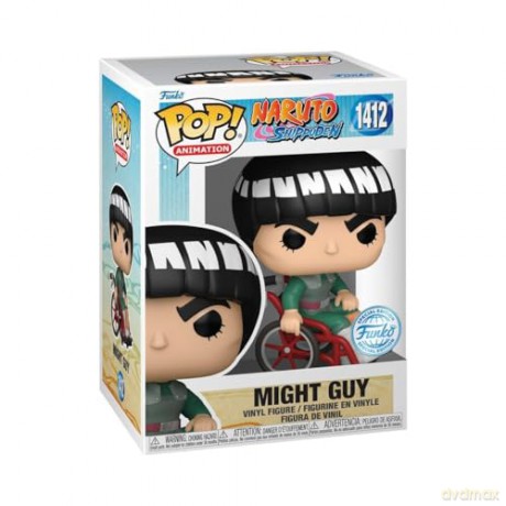 Funko Pop Animation Naruto Shippuden Might Guy White Chrome Special Edition 1412 Vinyl Figure