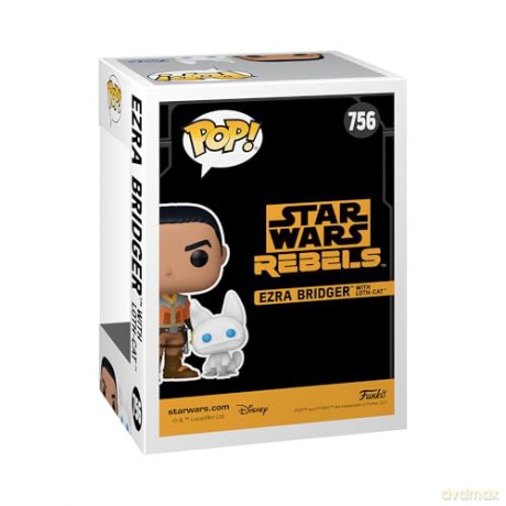 Funko Pop Buddy Disney Star Wars Rebels Ezra Bridger with Loth Cat Special Edition 756 BobbleHead Vinyl Figure