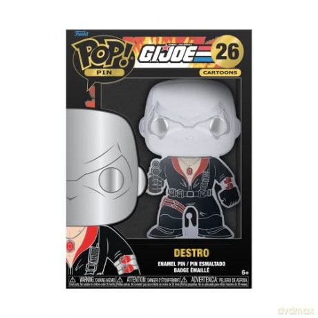 Funko Pop Cartoons Pin GI Joe Destro 26 Large Enamel Pin GIJPP0003