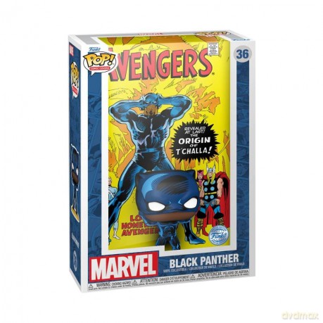 Funko Pop Comic Covers Marvel The Avengers Black Panther Special Edition 36 Vinyl Figure