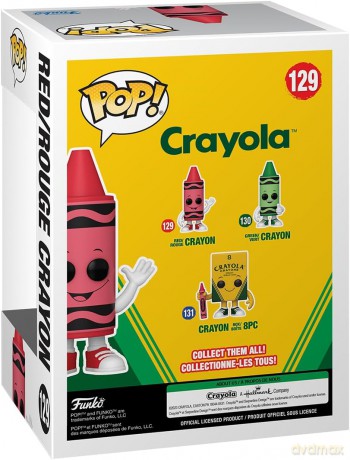 Funko Pop Crayola RedRouge Crayon 129 Vinyl Figure