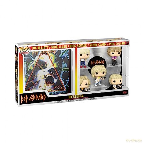 Funko Pop Deluxe Albums Def Leppard Joe Elliott Rick Allen Rick Savage Steve Clark Phil Collen Hysteria Tour 1987 Special Edition 37 Vinyl Figure