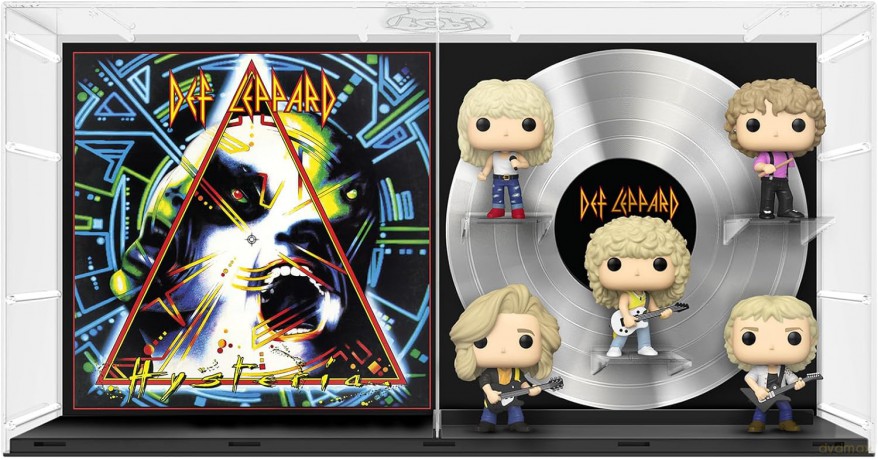Funko Pop Deluxe Albums Def Leppard Joe Elliott Rick Allen Rick Savage Steve Clark Phil Collen Hysteria Tour 1987 Special Edition 37 Vinyl Figure