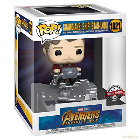 Funko Pop Deluxe Marvel Avengers Infinity War Guardians Ship StarLord Special Edition 1021 BobbleHead Vinyl Figure