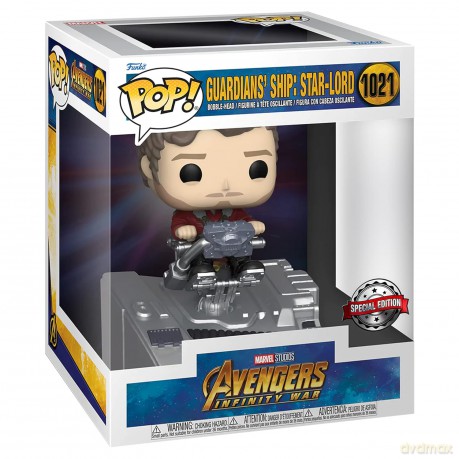 Funko Pop Deluxe Marvel Avengers Infinity War Guardians Ship StarLord Special Edition 1021 BobbleHead Vinyl Figure