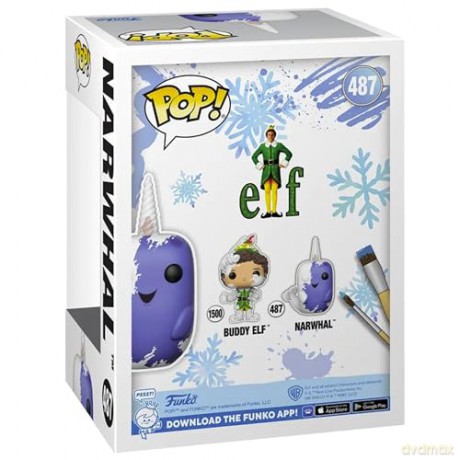 Funko Pop Disney Elf Narwhal DIY White Special Edition 487 Vinyl Figure