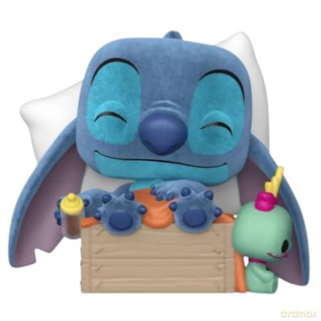 Funko Pop Disney Plus Lilo Stitch Sleeping Stitch in Box Flocked Special Edition 1607 Vinyl Figure
