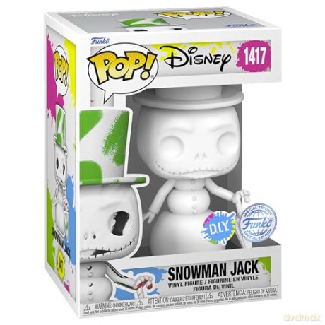 Funko Pop Disney The Nightmare Before Christmas Snowman Jack DIY White Special Edition 1417 Vinyl Figure