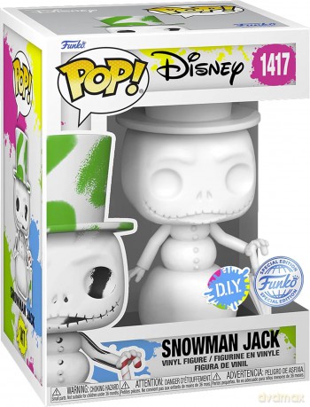 Funko Pop Disney The Nightmare Before Christmas Snowman Jack DIY White Special Edition 1417 Vinyl Figure