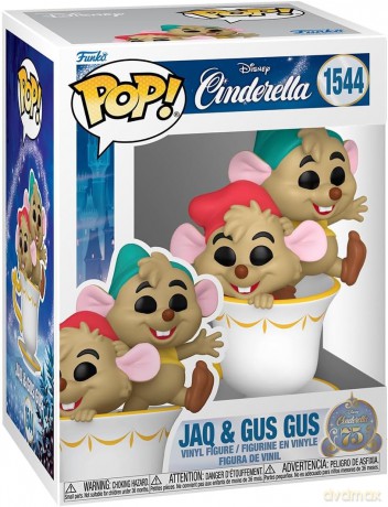 Funko Pop DisneyCinderellas 75th Jaq Gus Gus in Cup 1544 Vinyl Figure