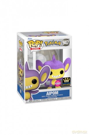 Funko Pop Games Pokemon Aipom Flocked Special Edition 947 Vinyl Figure