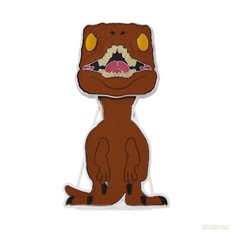 Funko Pop Jurassic Park 30th Anniversary Velociraptor Glows in the Dark Large Enamel Pin