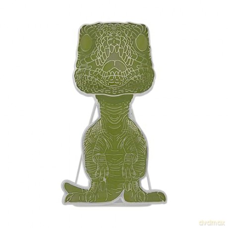 Funko Pop Jurassic Park 30th Anniversary Velociraptor Glows in the Dark Large Enamel Pin