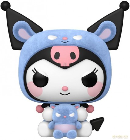 Funko Pop Kuromi Kuromi as Baku Flocked 111 Vinyl Figure