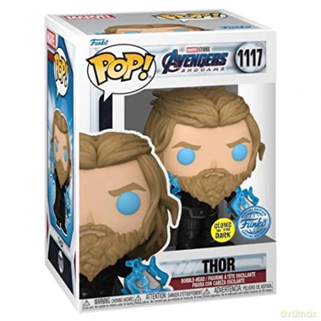 Funko Pop Marvel Avengers Endgame Thor with Thunder Glows in the Dark Special Edition 1117 BobbleHead Vinyl Figure