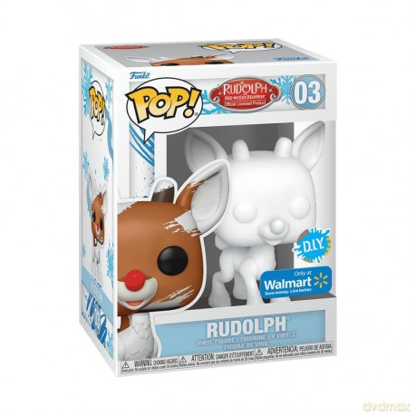 Funko Pop Rudolph The RedNosed Reindeer Rudolph DIY White Special Edition 03 Vinyl Figure