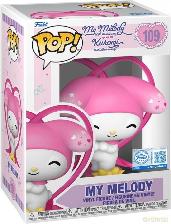 Funko Pop Sanrio Hello Kitty 50th Ann Kuromi 20th Ann My Melody with Ribbon Special Edition 109 Vinyl Figure