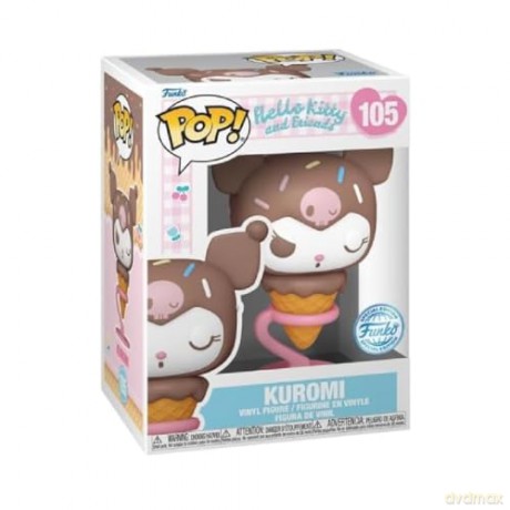 Funko Pop Sanrio Hello Kitty And Friends Kuromi Ice Cream Cone Special Edition 105 Vinyl Figure