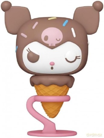 Funko Pop Sanrio Hello Kitty And Friends Kuromi Ice Cream Cone Special Edition 105 Vinyl Figure