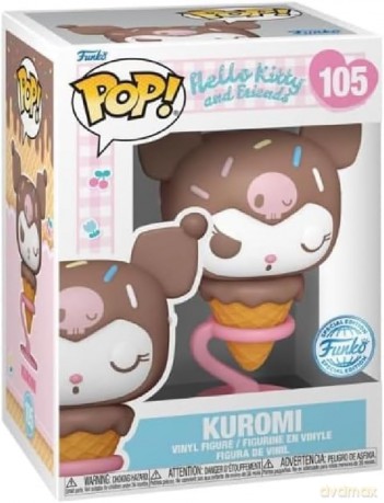 Funko Pop Sanrio Hello Kitty And Friends Kuromi Ice Cream Cone Special Edition 105 Vinyl Figure