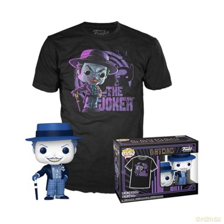 Funko Pop Tee Adult Batman 1989 The Joker Vinyl Figure T-Shirt S