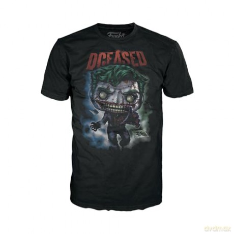 Funko Pop Tee Adult Comic Cover DC The Joker Blacklight Special Edition Vinyl Figure T-Shirt L