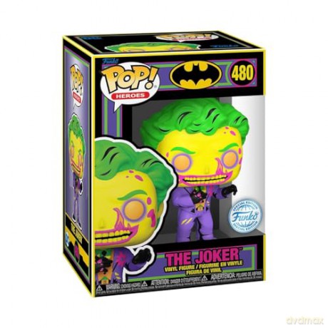 Funko Pop Tee Adult Comic Cover DC The Joker Blacklight Special Edition Vinyl Figure T-Shirt L